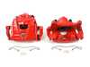 ES#3990800 - S6156 - Front Brake Calipers - Pair - Restore braking performance with red powdercoated parts. - Power Stop - Audi Volkswagen
