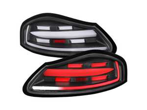 ES#4835436 - LT-BOX97JMLED-TM - 1997-2004 Porche Boxster 986 LED Sequential Tail Lights (Matte Black Housing/Clear Lens) - Tired of your old and foggy tail lights? Upgrade to a set of LED Sequential Tail Lights from Spec-D! - Spec-D Tuning - Porsche