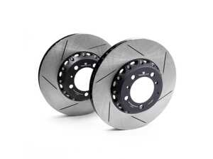 ES#4836208 - CS-107-S - Rennline Front Brake Rotors - Pair (350x34mm) - Semi-Floating / Slotted - Rennline - Porsche