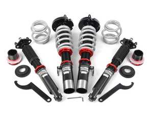 ES#4691030 - 051535LA01 - ECS Performance Adjustable Coilover System - E30 - 51mm - Dial in your suspension with 32 way adjustable damping coilovers to improve the performance, comfort, and style of your E30! - ECS - BMW