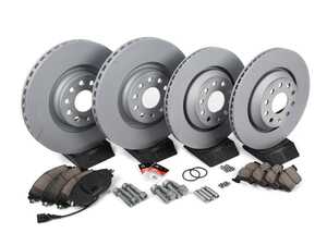ES#4265703 - 8V0698151CKT1 -  Front And Rear Brake Service Kit (340x30/310x22) - Featuring Zimmermann rotors and ECS DD23 "Daily Driver" ceramic pads. - Assembled By ECS - Audi Volkswagen
