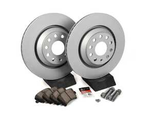 ES#4145015 - 1k061560KT - Rear Brake Service Kit (310x22) - Featuring Zimmermann rotors and ECS DD23 "Daily Driver" ceramic pads. - Assembled By ECS - Volkswagen