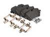 ES#4819228 -  4m0698451bgKT - Brake Pad Kit - Rear  - Includes pads, Clips, And Replacement carrier bolts! - Genuine Volkswagen Audi - Audi