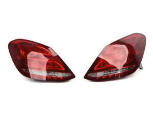ES#3663084 - 440-19A4PXAS - W205 C-Class AMG Style Red/Clear LED Tail Light - Set - Red/Clear Facelift Tail Lights for you W205! - Depo - Mercedes Benz