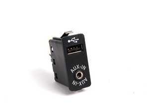 ES#2194689 - 84109237653 - USB / Auxiliary Input Socket - Provides audio connection to external devices via auxiliary port - Socket only - Genuine BMW - BMW MINI