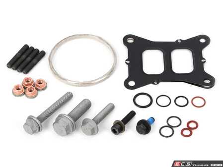 ES#4751103 - 06k145722haKT - Turbocharger Installation Kit - All hardware & gaskets that you would need to install a turbocharger - Assembled By ECS - Audi Volkswagen