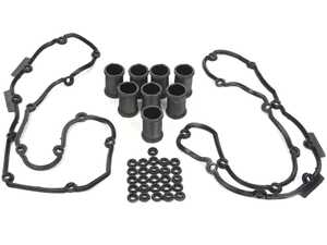 ES#4759954 - 11127838272KT1 - Comprehensive Valve Cover Gasket Service Kit - Includes left and right valve cover gaskets, spark plug tube seals, and upgraded silicone grommets to ensure leak-free engine operation! - Assembled By ECS - BMW