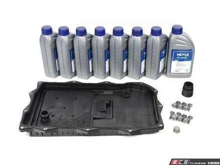 ES#4765859 - 3001351007 - Meyle Automatic Transmission Service Kit - 8HP45 8HP50 8HP51 8HP70 - Includes a new pan, gasket, transmission filter, installation hardware, and all of the Meyle ATF needed to service your transmission! - Meyle - BMW