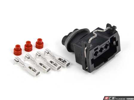 ES#4772586 - 12521732596 - 3 Pin Connector - Includes connector housing with terminals and seals. Commonly used for the camshaft position sensor. - ECS - BMW