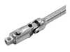 ES#4840118 - DSE46A - 1/4" Dual Swivel Extension, 6" Long With Spring-Loaded Square Drive - A sturdy extension with dual swivel heads to get to hard-to reach areas! - VIM Tools - Audi BMW Volkswagen Mercedes Benz MINI Porsche