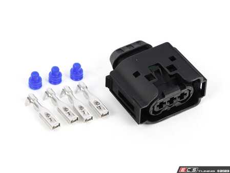 ES#4772589 - 12521433915 - 3 Pin Connector - Includes connector housing with terminals and seals. Commonly used for the engine oil level sensor. - ECS - BMW