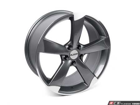 ES#2608947 - 628-7KT2 - 19" Style 628 Wheels - Set Of Four - 19x8.5 ET45 5x112 57.1CB - Gloss Gunmetal/Machined Face - Alzor - Audi Volkswagen
