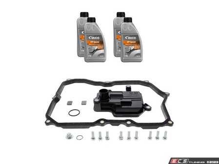 ES#4840256 - 09M325429-kit2 - 6-Speed Automatic Transmission Service Kit - Without Service Tool - Save time and money with a transmission service kit from Vaico. Includes Vaico trans fluid, filter, and a pan gasket. - Vaico - Audi Volkswagen