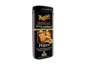 ES#4840355 - G10900 - Meguiar's Gold Class Rich Leather Wipes - 25 Pack - Cleans, conditions, and protects in one easy step for complete leather care - Meguiars - Audi BMW Volkswagen Mercedes Benz MINI Porsche