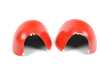 ES#4694044 - 51162754916RDNPF - Red Mirror Cap Covers - Set - Attaches to the front of the side mirror housing over the stock mirror cap, peel and stick - ECS - MINI