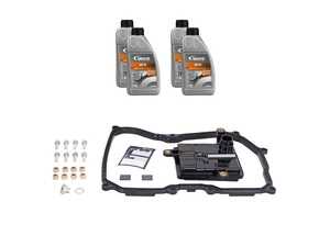 ES#4841454 - 09G325429Dkit2 - 6 - Speed Automatic Transmission Service Kit  - Includes a new trans filter, fluid, gaskets, transmission pan bolts, and plugs to service your transmission - Vaico - Volkswagen