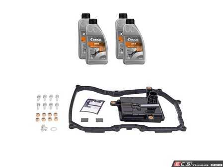 ES#4841454 - 09G325429Dkit2 - 6 - Speed Automatic Transmission Service Kit  - Includes a new trans filter, fluid, gaskets, transmission pan bolts, and plugs to service your transmission - Vaico - Volkswagen
