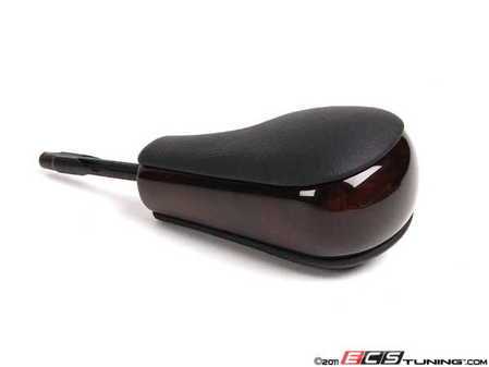 ES#47654 - 25160391597 - Automatic Shift Knob - (NO LONGER AVAILABLE) - Featuring a walnut center with black leather sides - Genuine BMW - 