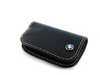 ES#2101827 - 80232209855 - Nappa Leather Key Case - Black - (NO LONGER AVAILABLE) - Featuring white stitching and the BMW roundel - Genuine BMW - 