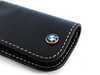 ES#2101827 - 80232209855 - Nappa Leather Key Case - Black - (NO LONGER AVAILABLE) - Featuring white stitching and the BMW roundel - Genuine BMW - 