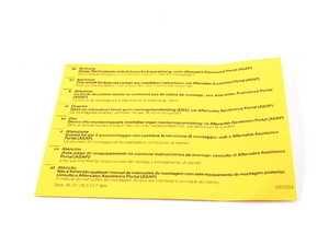ES#241047 - 01290017969 - STICK-ON LABEL - Genuine BMW - BMW