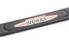 ES#4562859 - 51805A5CFA7 - MINI JCW Logo License Plate Frame - Black - Priced Each - Add the John Cooper Works logo to your plate - Genuine MINI - MINI