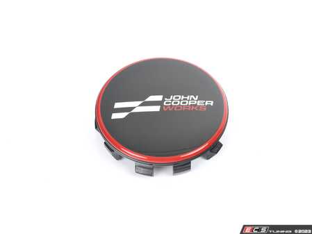 ES#4722836 - 36135A4AF10 - JCW Center Cap - Newer JCW Logo - MINI F56+ JCW Logo wheel caps - for factory exposed lug nuts - Genuine MINI - MINI