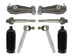 ES#4842626 - 20002-00009 - Front Control Arms & Tie Rod Replacement Kit - Set Of 8 - Featuring Hamburg Technic Lower Control Arm and Steering Refresh Kit! - Hamburg Tech - Porsche