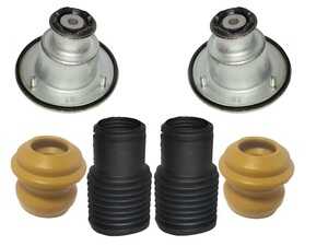 ES#4842658 - 20002-00014 - Rear Strut Mount and Bump Stop Replacement Kit - Set Of 6 - Rear Axle Shock Refresh Kit - Fits Left & Right Sides - Hamburg Tech - Porsche