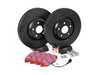 ES#3537686 - 025997ECS0585KT -  Front Brake Service Kit (340x30) - Featuring ECS V5 drilled and slotted rotors and ECS EP24 Enthusiast Performance pads - Assembled By ECS - Audi Volkswagen