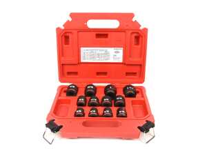 ES#4484371 - 49-66-7010 - 12PC SHOCKWAVE Impact Duty 1/2" Drive SAE Standard 6 Point Socket Set - Milwaukee's SHOCKWAVE Impact Duty 1/2" Drive 6 Point Socket Sets feature the boldest, longest-lasting markings and extreme impact durability in high torque applications. - Milwaukee - Audi BMW Volkswagen Mercedes Benz MINI Porsche