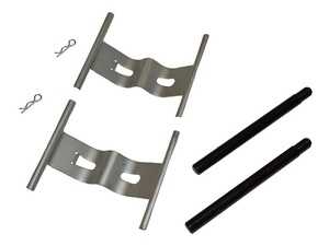 ES#4842718 - 99635195911 - Brake Pad Hardware Kit - Front axle fitment - Hamburg Tech - Porsche