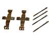 ES#4842721 - 8R0698269A - Porsche Brake Hardware Kit - Two Calipers  - Front Axle Fitment -  Includes (2) Spring Clip, and (4) Retaining Pins - Hamburg Tech - Porsche
