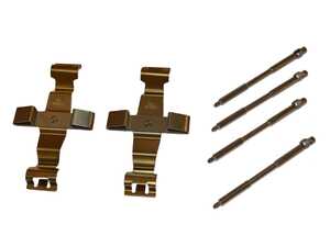 ES#4842721 - 8R0698269A - Porsche Brake Hardware Kit - Two Calipers  - Front Axle Fitment -  Includes (2) Spring Clip, and (4) Retaining Pins - Hamburg Tech - Porsche