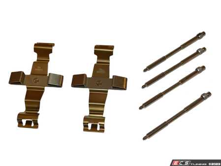 ES#4842721 - 8R0698269A - Porsche Brake Hardware Kit - Two Calipers  - Front Axle Fitment -  Includes (2) Spring Clip, and (4) Retaining Pins - Hamburg Tech - Porsche