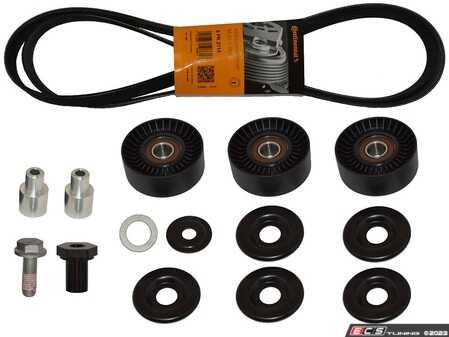 ES#4842864 - 997102-KIT4 - Drive Belt With Pulleys Kit - Accessory drive belt and pulley kit for cars with air conditioning (I573 option code) - Hamburg Tech - Porsche