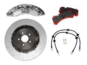 ES#4842887 - 034-301-0003-NKL - 034Motorsport RS+ Big Brake Package - Nickel Calipers (390x34) - Features lightweight, CNC-machined 8-piston brake calipers with 390x34mm 2-piece rotors, reducing unsprung weight while enhancing brake cooling and longevity. - 034Motorsport - Audi