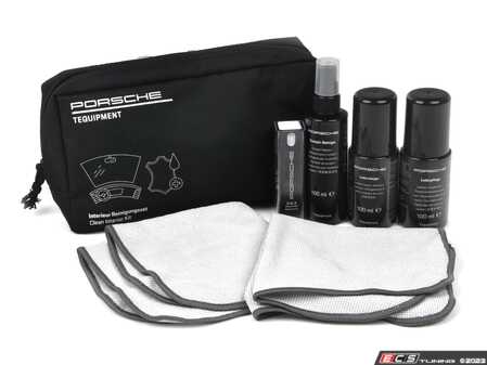ES#4159928 - 00004400250 - Porsche Interior Cleaning Kit - Keep your Porsche interior showroom-perfect with this comprehensive cleaning set in a handy case. - Genuine Porsche - Porsche