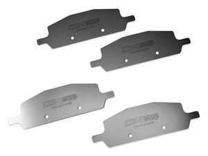 ES#4845284 - 034-3ZZ-0008 - 034Motorsport Titanium Brake Pad Shim Kit - Designed to reduce heat transfer between your brake pads and calipers, preventing brake fluid from overheating and fade during intense use. - 034Motorsport - Audi