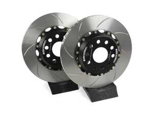 ES#4213019 - A2-179 - Rear 2-Piece Slotted Brake Rotors - Pair (310x22) - Restore your vehicles stopping power with these two piece slotted rotors! - Girodisc - Audi Volkswagen
