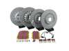 ES#4820213 - 4M0615301ASXKT2 - Performance Front And Rear Brake Service Kit  - Featuring Zimmerman Cross Dilled rotors, EBC Yellowstuff brake pads, stainless set screws and silicone brake lubricant - Assembled By ECS - Audi