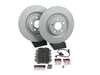 ES#4845339 - b9s45rbsKT - Rear Brake Service Kit - Featuring ECS V5 Plain Rotors And ECS DD23 Daily Driver Ceramic Pads - Assembled By ECS - Audi