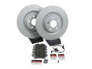 ES#4845339 - b9s45rbsKT - Rear Brake Service Kit - Featuring ECS V5 Plain Rotors And ECS DD23 Daily Driver Ceramic Pads - Assembled By ECS - Audi