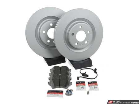 ES#4845339 - b9s45rbsKT - Rear Brake Service Kit - Featuring ECS V5 Plain Rotors And ECS DD23 Daily Driver Ceramic Pads - Assembled By ECS - Audi