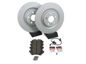 ES#4845340 - B9S45RBS2KT - Rear Brake Service Kit - Featuring ECS V5 Plain Rotors And ECS DD23 "Daily Driver" ceramic brake pads. - Assembled By ECS - Audi