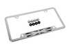 ES#4562865 - 51805A5CFB5 - MINI Black Jack License Plate Frame - Polished - Priced Each - With the gray / black color scheme - Genuine MINI - MINI