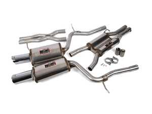 ES#3514254 - 764440 - Sport & Sound Cat-Back Exhaust System - Resonated  - Stainless steel resonated cat-back exhaust system with dual round, polished tips - Supersprint - Audi