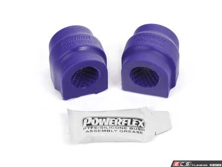 ES#3218786 - PFF5-1803-22x2 - Performance Polyurethane Front Sway Bar Bushing Set - Stiffer bushings allow sway bars to work at their fullest potential. For 22mm front sway bar. - Powerflex - MINI