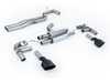 ES#4845952 - SSXAU982 - Race Cat-Back Exhaust System - Non-Resonated - 80mm (3.15") stainless steel with dual Cerakote Black oval tips - Retains valves from OE system - Milltek Sport - Audi