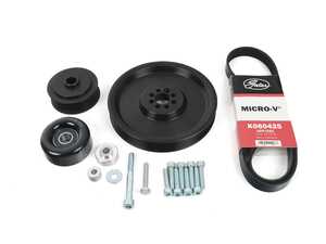 ES#4045984 - B7RS46Rib - JHM 6-Rib Alternator Belt Conversion Kit - Get a grip with this 6 rib kit! - JH Motorsports  - Audi
